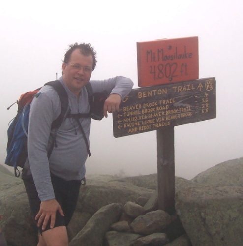 David White on top of Mt. Moosilauke